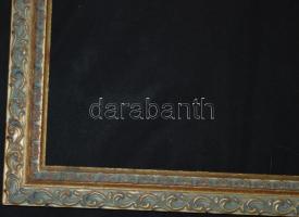 Nagyméretű, jó állapotban lévő szép fa képkeret, belső méret: 90,5 × 56,5 cm, teljes méret 99×74,5 c...