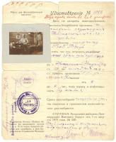 1919 Hadifogoly utazási igazolványa oroszországból / Id of POW.