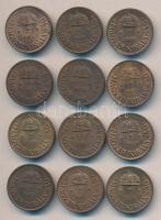 1926-1939. 1f (12x) klf évszámokkal! T:1,2