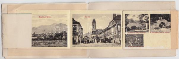 Nagybánya mechanic leporello with mine, miners and cityparts