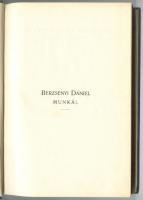 Berzsenyi Dániel munkái. Bp., é.n., Lampel. Remekírók képes könyvtára Leszik-féle liliomos festett e...