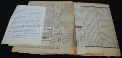 1848-1894 Kossuth Lajos életével és halálával kapcsolatos 5 nyomtatvány, újság