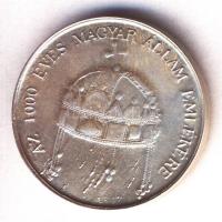 DN. "Az 1000 éves Magyar Állam emlékére / Patrona Hungariae" fém emlékérem T:1
