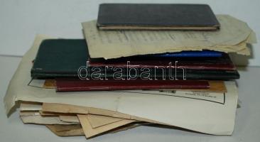 Nagy, kb 50 darabos okmány és igazolvány hagyaték tétel