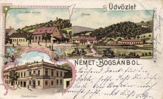 1899 Német-Bogsán hosszúcímzéseslitho (sérült)