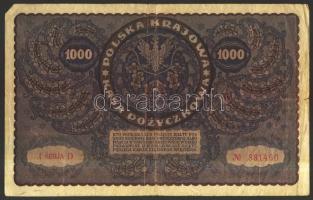 Vegyes bankjegy tétel, benne: Lengyelország 1919. 1000M + Német Birodalom 1910. 1000M (8x) + Jugoszl...