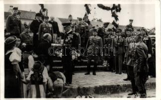 Szászrégen entry of the Hungarian troops, Horthy