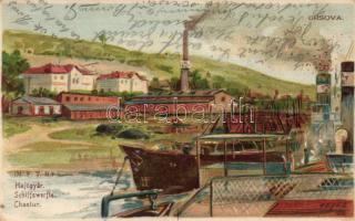 Orsova shipyard, litho, s: Heyer (EK)