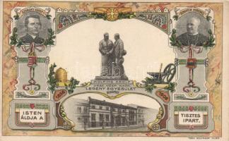 Budapest Országos Központi Katolikus Legényegyesület, Szaboky Adolf, Kolping Adolf és Schiffer Ferenc, litho