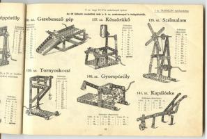 cca 1935 Märklin fémépítőszekrény képes katalógus 144p