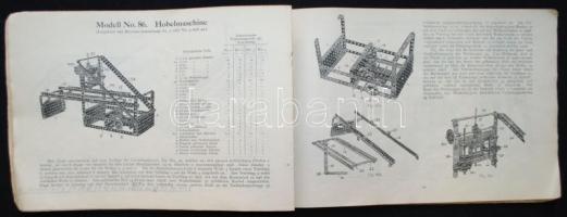 cca 1935 2 db klf Pajtás építő és 2 klf Meccano képes játékkatalógus