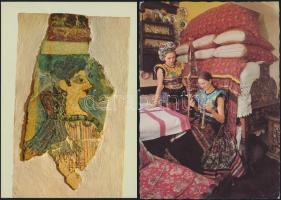 51 db motívumlap műkincsekről és 2 db (összesen 28 db-os leporello füzet), használatlanok