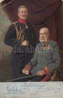 Wilhelm II and Franz Joseph, artist signed (EB)