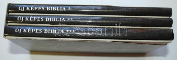 Új képes Biblia I-III. Bp., 1988. Kossuth. Kiváló állapotban