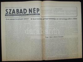 1953 A Szabad Nép július 5.-i száma a Nagy Imre kormány bemutatkozásáról tudósító cikkekkel