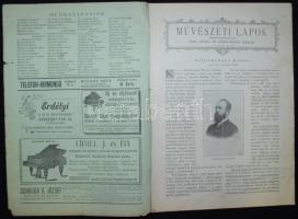 1896 Művészeti lapok 4. száma érdekes cikkekkel, köztük az új Műcsarnokról szólóval