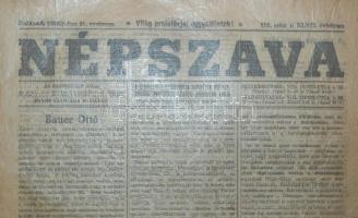 1919 A Népszava július 27.-i száma szép állapotban