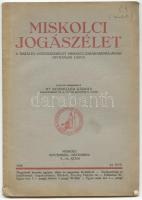 1935 A Miskolci jogászélet c. lap decemberi száma 61p.