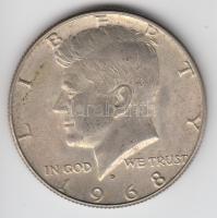 Amerikai Egyesült Államok 1968D. 1/2$ Ag "Kennedy" T:2  USA 1968D. 1/2 Dollar Ag "Kennedy" C:XF