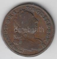 Ausztria/lengyel verdejel 1760W 1Kr "I. Ferenc" T:3 Austria/Polish mintmark 1760W 1 Kreuzer "Franz I" C:F