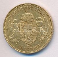 1906KB 10K Au "Ferenc József" (3.38/0.900g) T:2 Hungary 1906. 10 Korona Au "Franz Joseph" Kremnitz (3.38g/0.900) C:XF