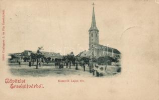 1899 Érsekújvár Kossuth square (small tear)