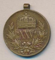 1911. "Díszérem a Tűzoltás és Mentés Terén Teljesített 25 Évi Eredményes Tevékenységért" B...