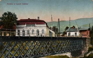 Ruttka railway bridge, café, Divald & Monostory