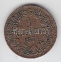 Német Államok / Baden 1871. 1Kr "I. Frigyes" T:1- German States / Baden 1871. 1 Kreuzer "Friedrich I / Scheide Münze" C:AU