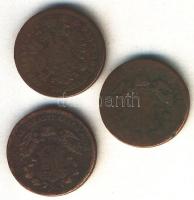 1858B 1Kr + 1868KB 1Kr + 1872KB 1Kr T:vegyes