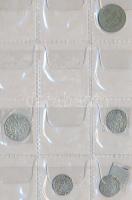 Vegyes magyar és osztrák középkori Ag denár és krajcár gyűjtemény berakóban, összesen 23db klf érmév...