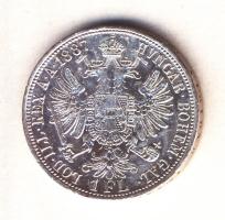 Ausztria 1879. 1Fl Ag T:2 ph. Austria 1887. 1 Florin Ag C:XF edge error