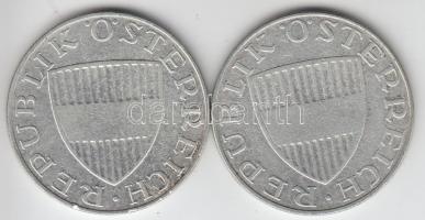 Ausztria 1957-58. 10Sch Ag (2x) T:3
Austria 1957-58. 10 Schilling Ag (2x) C:F