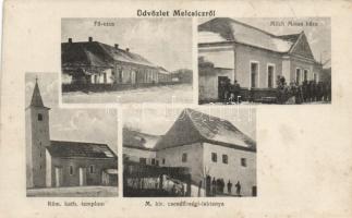 Melcsic with gendarmerie barracks and the house of Miksa Milch