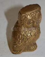 Bronz mini bagoly, m:5 cm