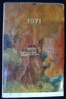 1971-1972 2db falinaptár igényes művészeti reprodukciókkal