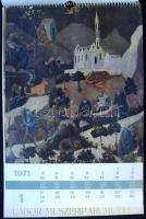 1971-1972 2db falinaptár igényes művészeti reprodukciókkal