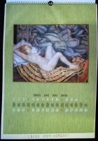 1971-1972 2db falinaptár igényes művészeti reprodukciókkal