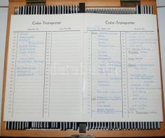 Diafilmtartó faládika diákkal / 
Wooden box with reversal films