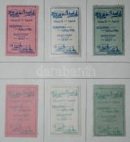 1907 Húsipari kiállítás, Budapest 6 db levélzáró (ritka)