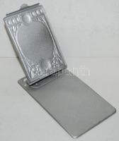 cca 1900 Szecessziós fém jegyzettömbtartó Mariazell bronz dombormű látképével / 
Art nouveau noteboo...