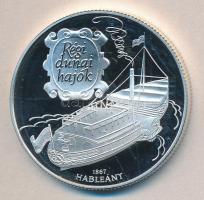 1995. "Régi dunai hajók III-Hableány" 1000Ft Ag T:PP Díszdobozban, tanúsítvánnyal!