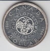 Kanada 1964. 1$ Ag "Charlottetown" T:2/2-
Canada 1964. 1 Dollar Ag "Québec - Charlott...