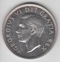 Kanada 1949. 1$ Ag "Terra Nova" T:2 Canada 1949. 1 Dollar Ag "Terra Nova" C:XF