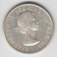 Kanada 1964. 50c Ag "II. Erzsébet" T:2 Canada 1964. 50 Cents Ag "Elizabeth II" C:XF