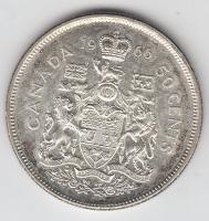 Kanada 1966. 50c Ag "II. Erzsébet" T:2
Canada 1966. 50 Cents Ag "Elizabeth II" C...