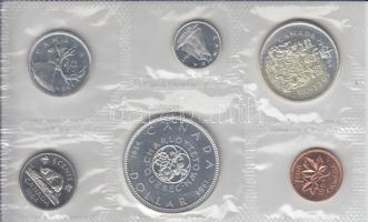 Kanada 1964. 1c + 5c + 10c Ag + 25c Ag + 1$ Ag "Charlottetown" laminált fóliatokban T:
Can...