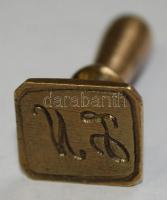 Régi, monogramos, réz pecsétnyomó / 
Brass stamp with monogram