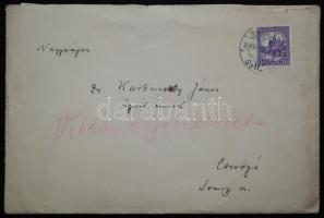 1943 Vitézi végrendelet jóváhagyási kérelem Horthy Miklós felé, székkapitányi aláírással