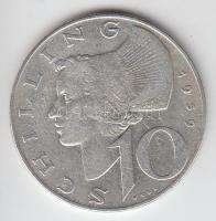 Ausztria 1959. 10Sch Ag T:2 Austria 1959. 10 Schilling Ag C:aXF